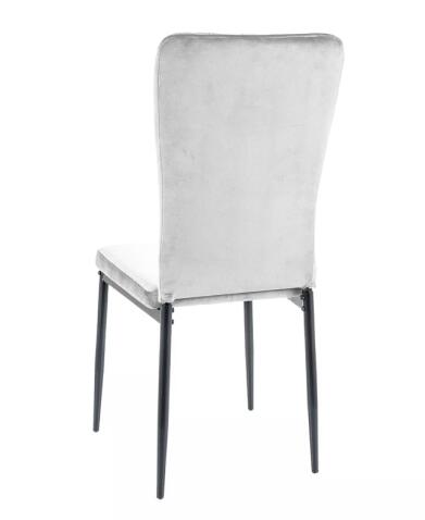 Стул SIGNAL VIGO Velvet Bluvel 03 светло-серый/черный