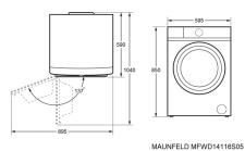 Стиральная машина c сушкой, инвертором и автодозированием MAUNFELD MFWD14116S05