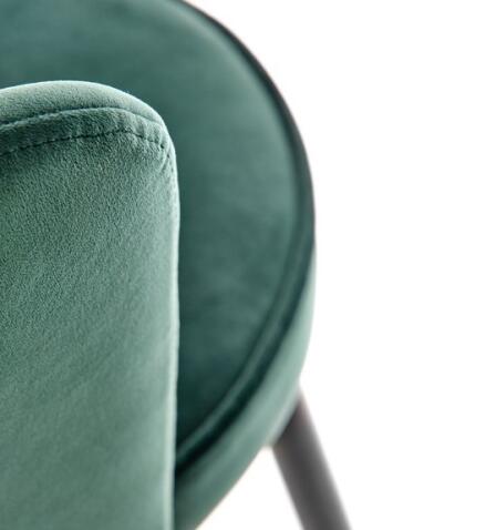 Стул барный HALMAR H106 темно-зеленый/черный/золотой