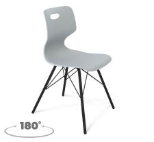 Стул Sheffilton SHT-ST58/S370VP a5-7 серый/черный муар, поворотный