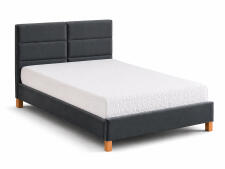 Кровать SIGNAL SIERRA Velvet tap. 150 серый/дуб, 120/200