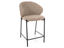 Стул барный SIGNAL KIOTO H-2 t.253 бежевый/черный