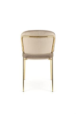 Стул HALMAR K499 бежевый/золотой
