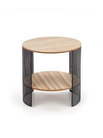 Стол журнальный HALMAR TRAFICA натуральный/черный, 41/41