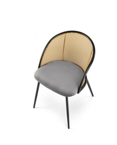 Стул HALMAR K508 серый/черный