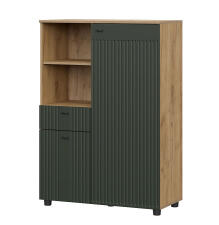 Тумба многофункциональная SV-МЕБЕЛЬ (МС Милан К) Дуб Золотой/Олива Софт