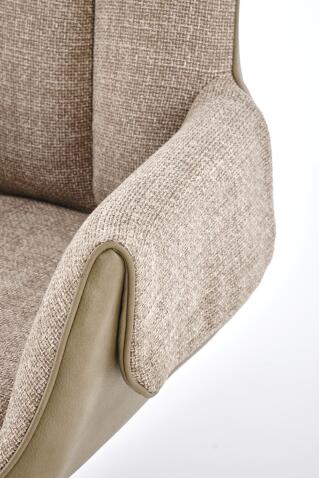 Стул HALMAR K579 коричневый/черный, поворотный