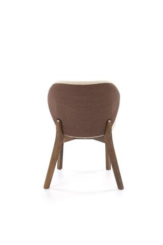 Стул HALMAR K583 бежевый/коричневый/орех