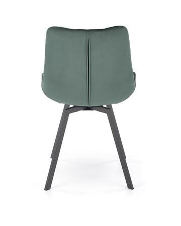 Стул HALMAR K519 темно-зеленый/черный, поворотный