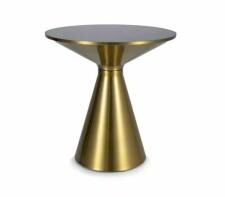 Стол журнальный SIGNAL SETI черный/золотой, 50/53