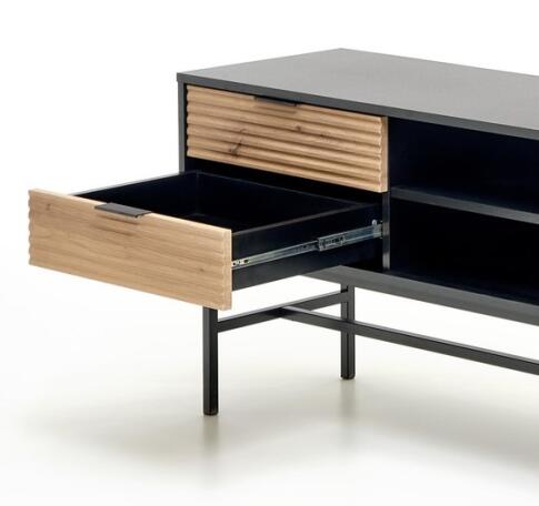 Тумба под теле/видео аппаратуру HALMAR MURANO RTV-1 дуб артизан/черный