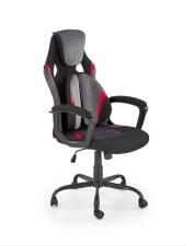 Кресло компьютерное HALMAR JENSEN черный/серый/красный