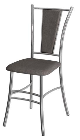 Стул ВВР Марсель бурый/хром, рогожка
