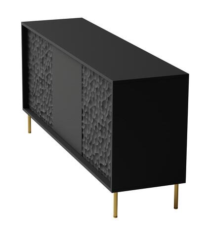 Комод HALMAR BULLET KM-1 черный/золотой