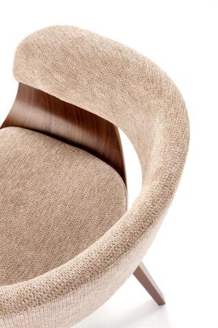 Стул HALMAR K545 бежевый/орех