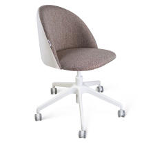 Кресло компьютерное Sheffilton SHT-ST35-3/S154 тростниковый сахар/зефирный/белый