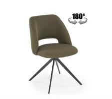 Стул HALMAR K546 оливковый/черный, поворотный