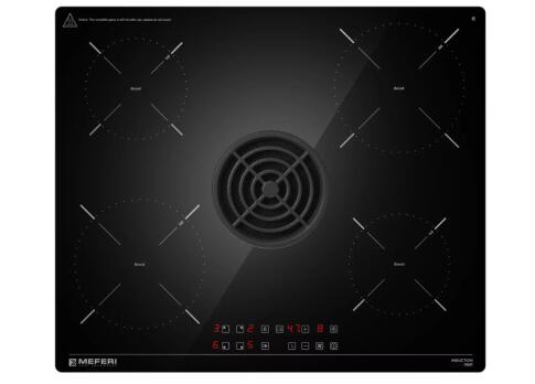 Варочная панель индукционная с вытяжкой MEFERI XSMART60BK POWER