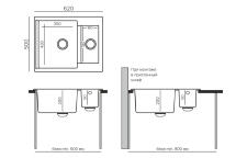 Мойка POLYGRAN BRIG 620 черный №16