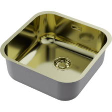 Кухонная мойка из нержавейки Omoikiri OMI 44-U/I-LG светлое золото