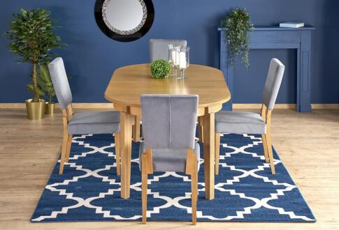 Стол обеденный HALMAR SORBUS дуб медовый/дуб медовый 100-200/100