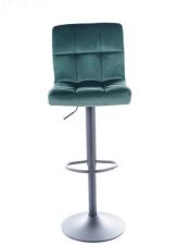Стул барный SIGNAL C105 Velvet Bluvel 78 зеленый/черный