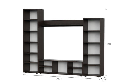 Мебель для гостиной К NN Мебель МГС 6 Венге/Белый глянец