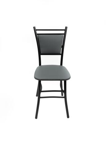 Стул ВВР Мажор серый/черный, экокожа