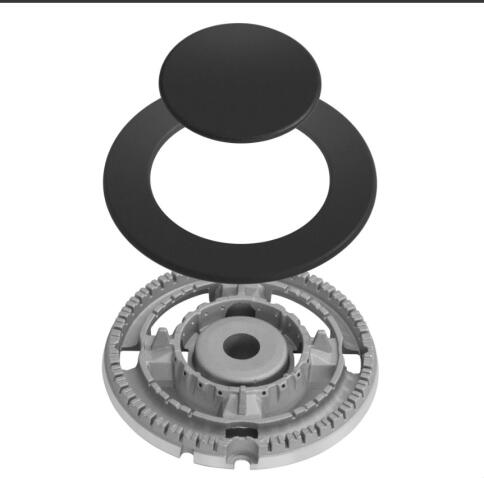 Варочная панель газовая MEFERI MGH453BK GLASS POWER