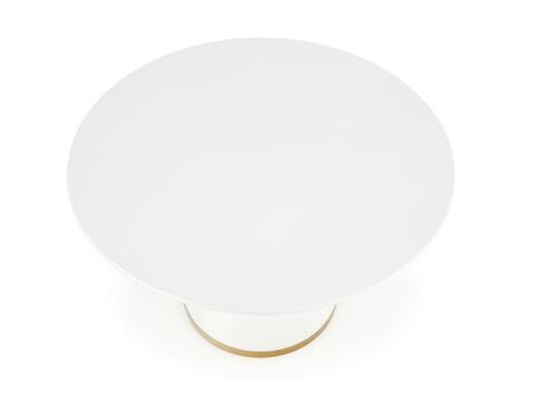 Стол обеденный HALMAR VEGAS белый/золотой 120