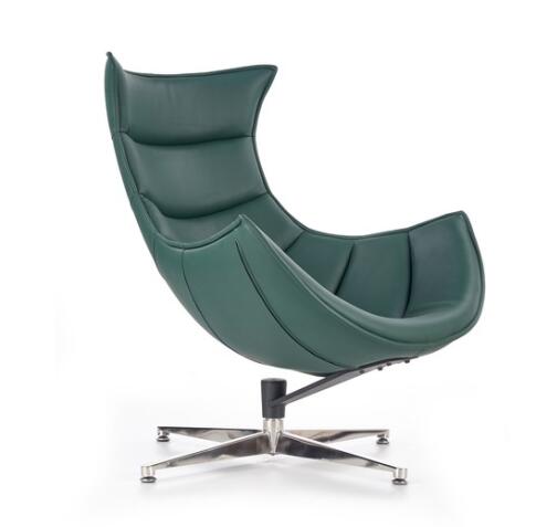 Кресло HALMAR LUXOR зеленый/хром