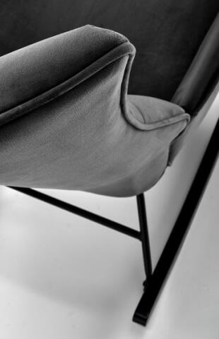 Кресло-качалка HALMAR BAZALTO черный