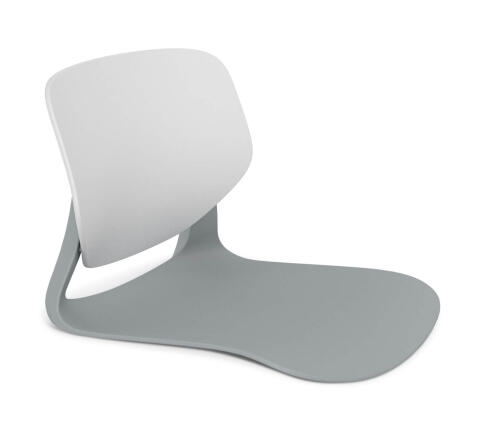 Сидение и спинка Sheffilton SHT-ST59/SB59 серый/белый