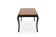 Стол обеденный HALMAR WINDSOR дуб темный/черный 160-240/90