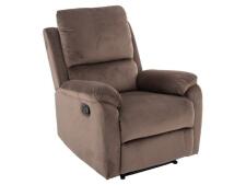 Кресло SIGNAL SPENCER 1 Velvet 38 раскладное, капучино
