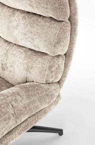 Кресло HALMAR DARIO бежевый/черный