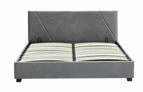 Кровать SIGNAL COLUMBIA Velvet tap. 192 серый, 160/200