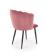 Стул HALMAR K386 розовый/черный