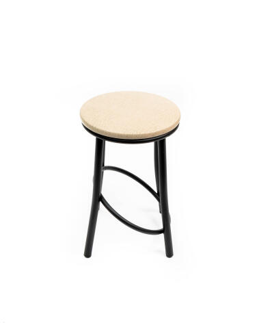 Табурет ВВР Сфера бежевый корокодил/черный, экокожа