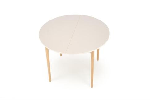 Стол обеденный HALMAR PIVOT кашемир/натуральный 102-142/102