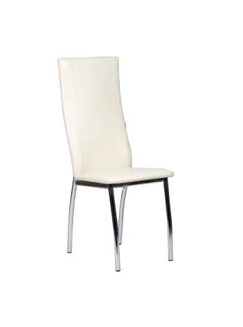 Стул ВВР Версаль ваниль/хром, экокожа