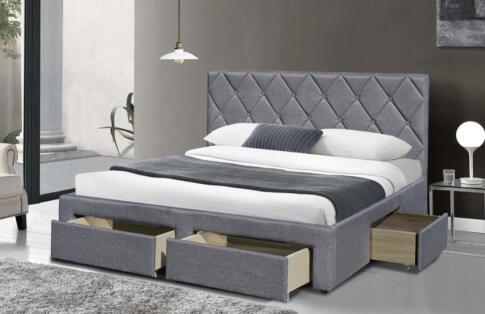 Кровать HALMAR BETINA серый, 160/200