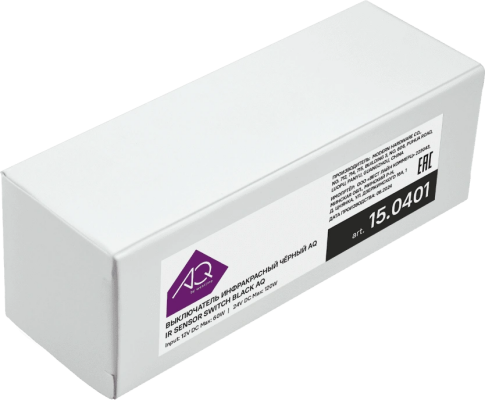 Выключатель инфракрасный с диммером трехфункциональный, черный, 12/24V, 60/120W, AQ