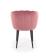 Стул HALMAR K386 розовый/черный