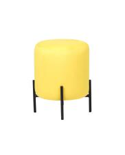 Пуфик ВВР Орегон Лайт горчичный/черный, велюр