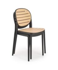 Стул HALMAR K529 черный/натуральный