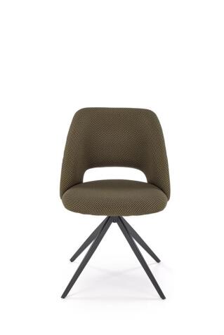 Стул HALMAR K546 оливковый/черный, поворотный