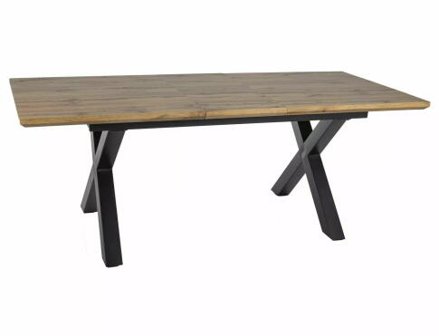 Стол обеденный SIGNAL XAVIERO II дуб артизан/черный 160-240/90