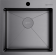 Кухонная мойка из нержавейки Omoikiri Akisame 51-GM вороненая сталь
