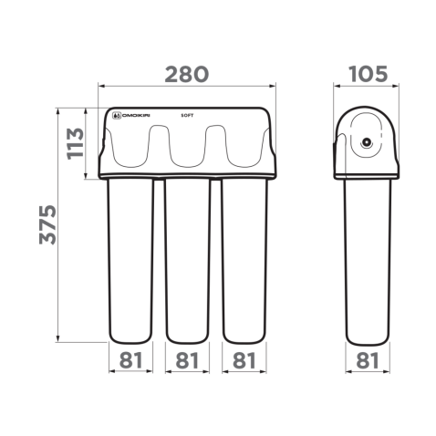 Фильтр для очистки воды Omoikiri PURE DROP Soft